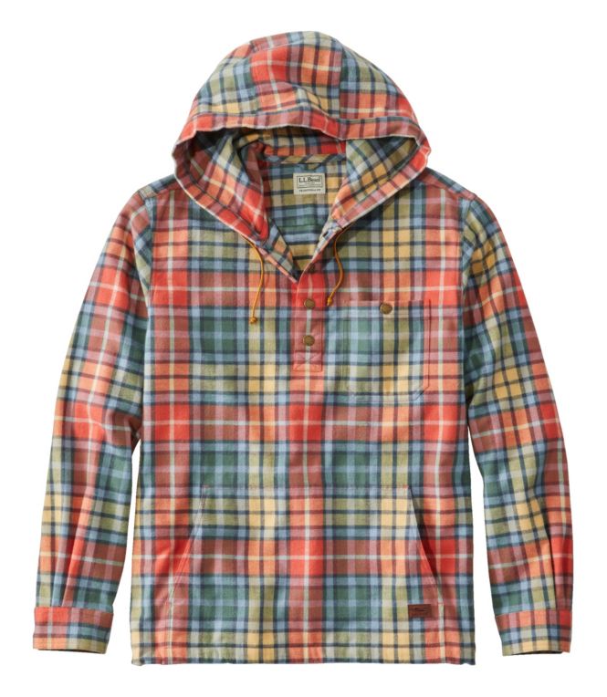 Men's Scotch Plaid Flannel Shirt, Anorak, Traditional Fit