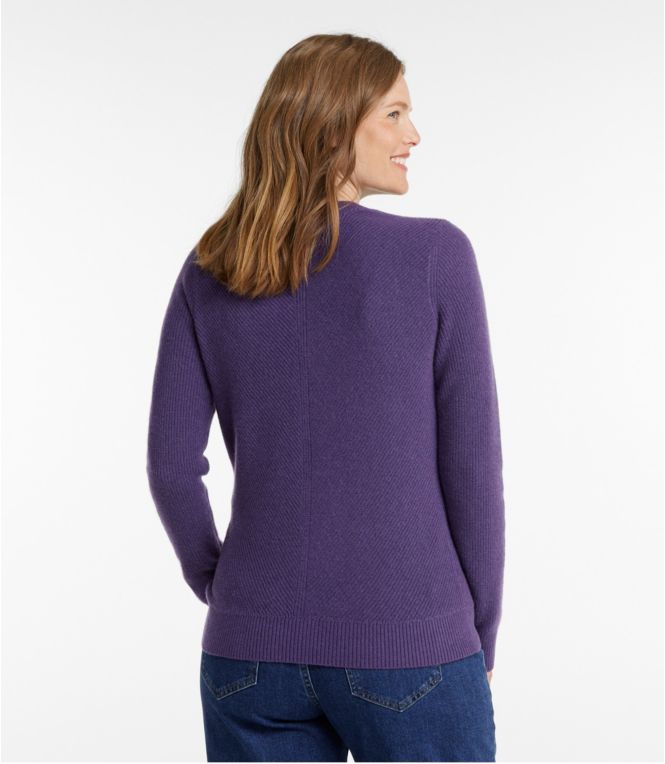 Women's Classic Cashmere Textured Sweater, Crewneck