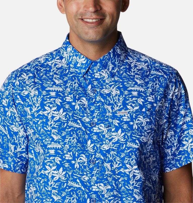 Columbia Men' PF Supe Slac Tide Cam Shir  Tall