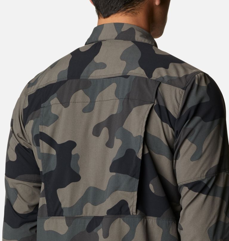 Columbia Men' Newto Ridge Printe Lon Sleev Shirt