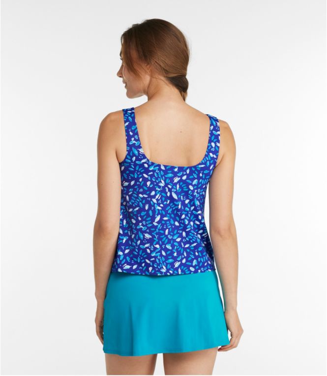 Women's BeanSport Swimwear, Scoopneck Tankini Top, Print