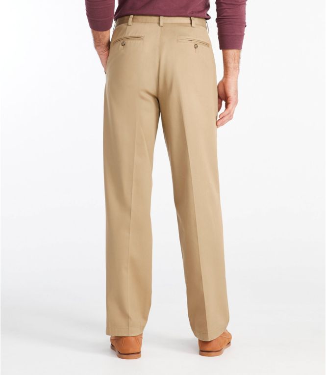 Men's Wrinkle-Free Double L? Chinos, Natural Fit, Hidden Comfort, Plain Front