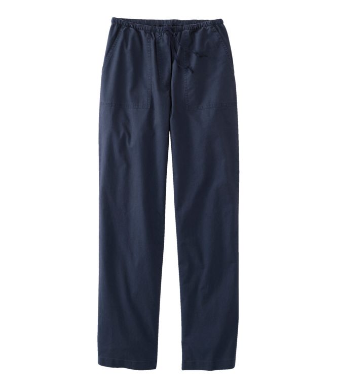 Women's Sunwashed Canvas Pants, High-Rise Straight-Leg