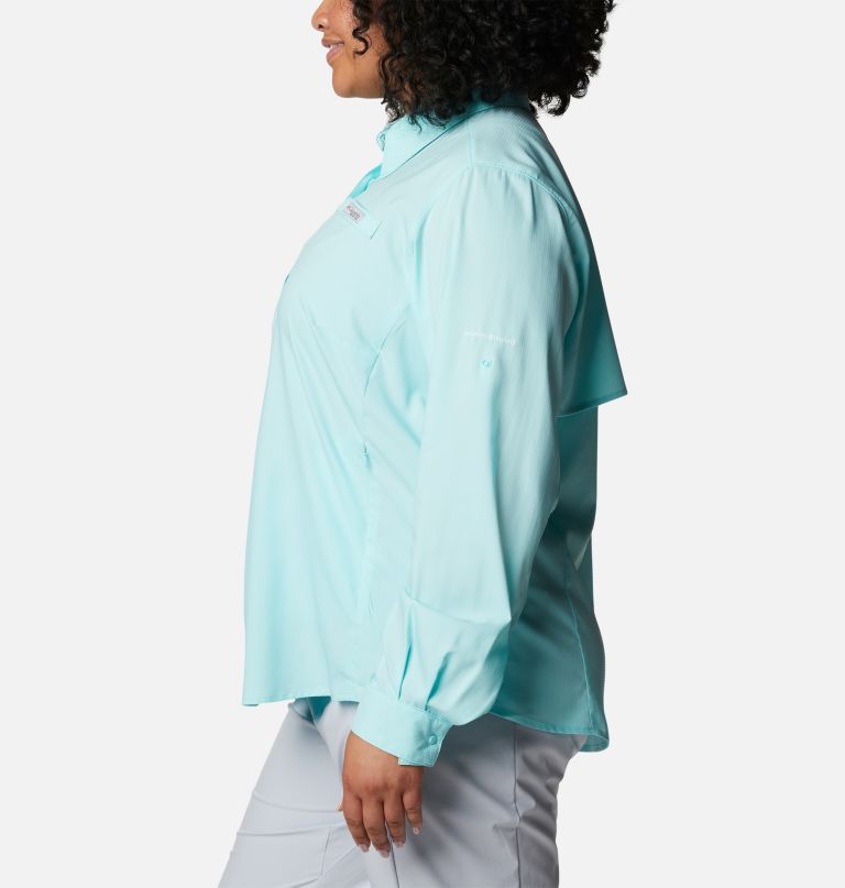 Columbia Women' PF Tamiami I Lon Sleev Shir  Plu Size