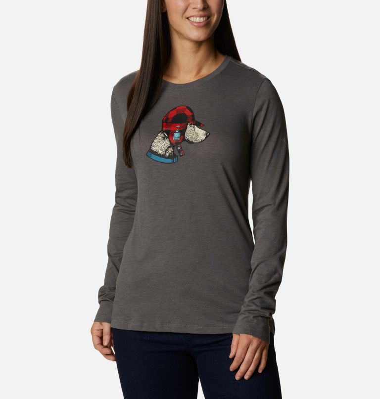 Columbia Women' Hidde Haven Lon Sleev T-Shirt