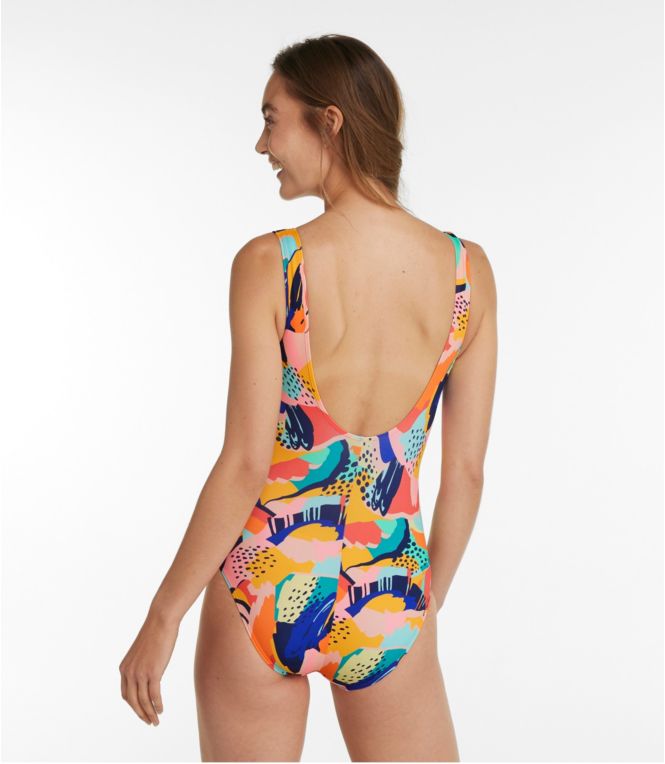 Women's BeanSport Swimwear, Scoopneck Tanksuit, Print