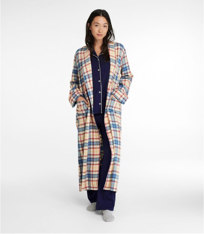 Women's Scotch Plaid Flannel Robe