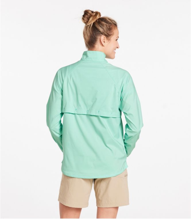 Women's Everyday SunSmart? Woven Shirt, Quarter-Zip Pullover