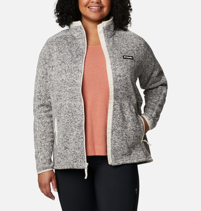 Columbia Women' Sweate Weather Fleec Ful Zi Jacke  Plu Size