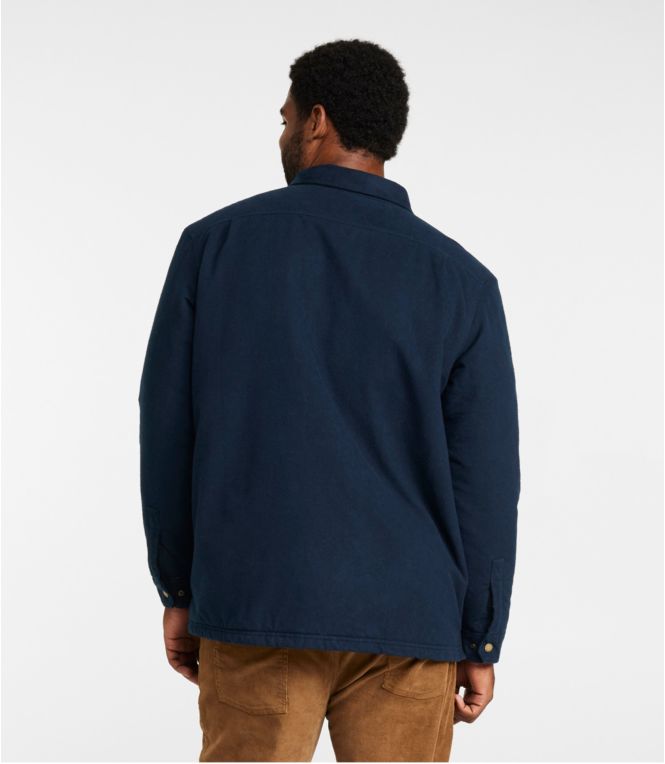 Men's PrimaLoft Lined Chamois Shirt Jac, Traditional Untucked Fit
