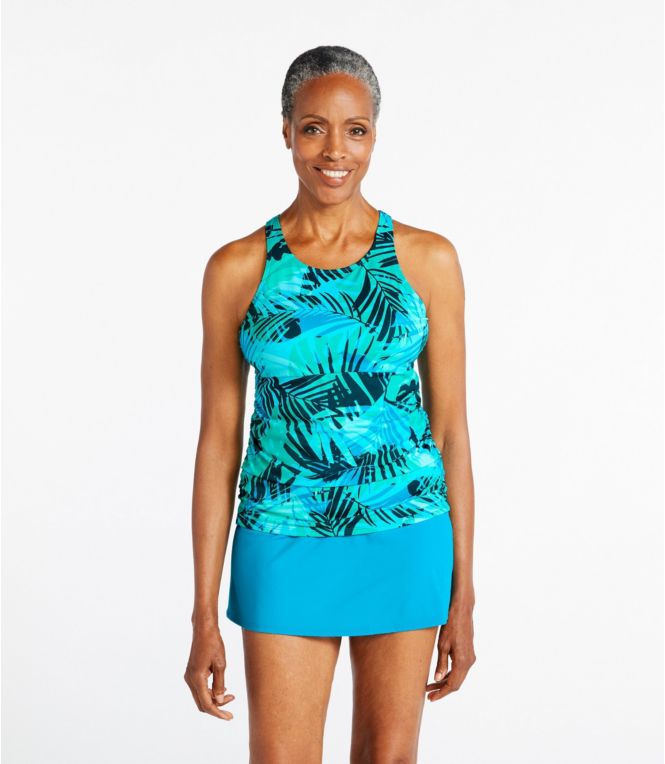 Women's BeanSport Swimwear, High-Neck Tankini Print