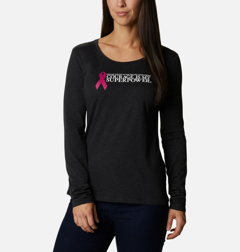 Columbia Women' Teste Toug I Pink Lon Sleev T-Shirt