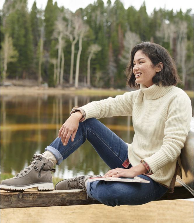 Women's SuperSoft Waffle Sweater, Turtleneck