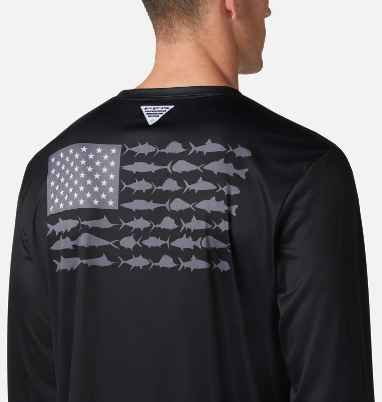 Columbia Men' Termina Tackl PF Fis Flag Lon Sleev Shirt