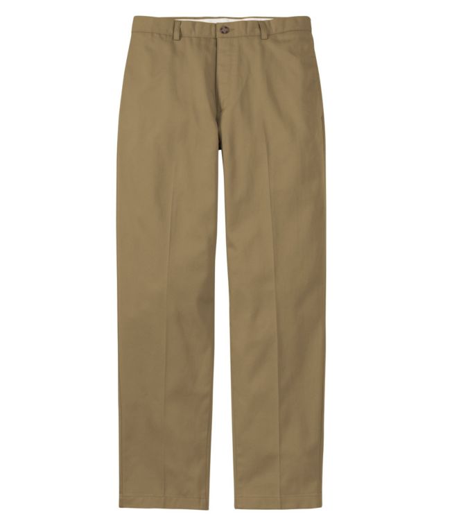 Men's Wrinkle-Free Double L? Chinos, Classic Fit, Plain Front