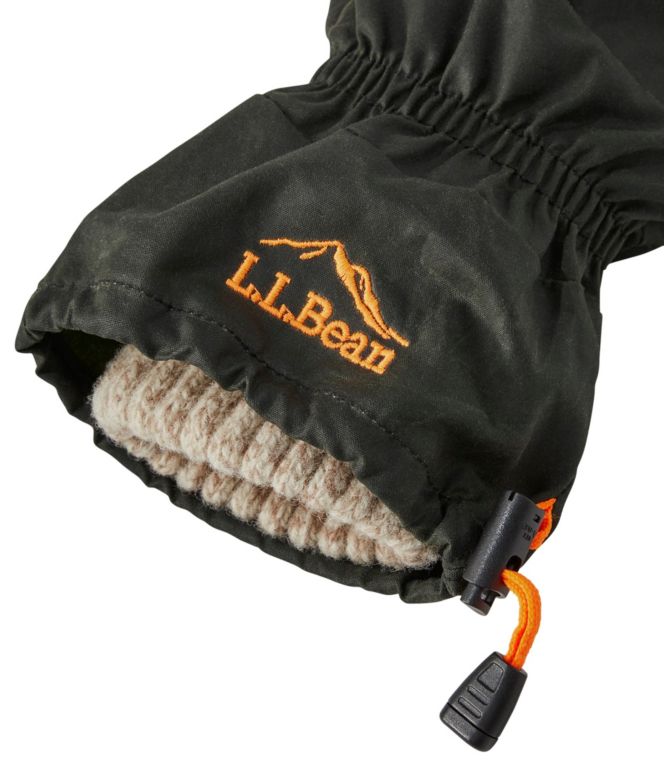 Adults' Waxed Cotton Chopper Mittens
