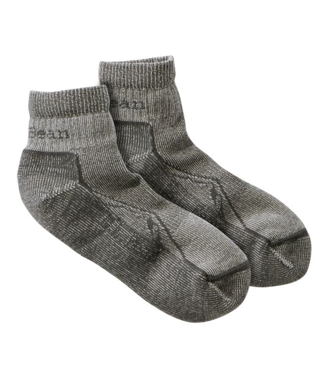 Adults' Cresta Wool Lightweight Hiking Socks, Quarter-Crew