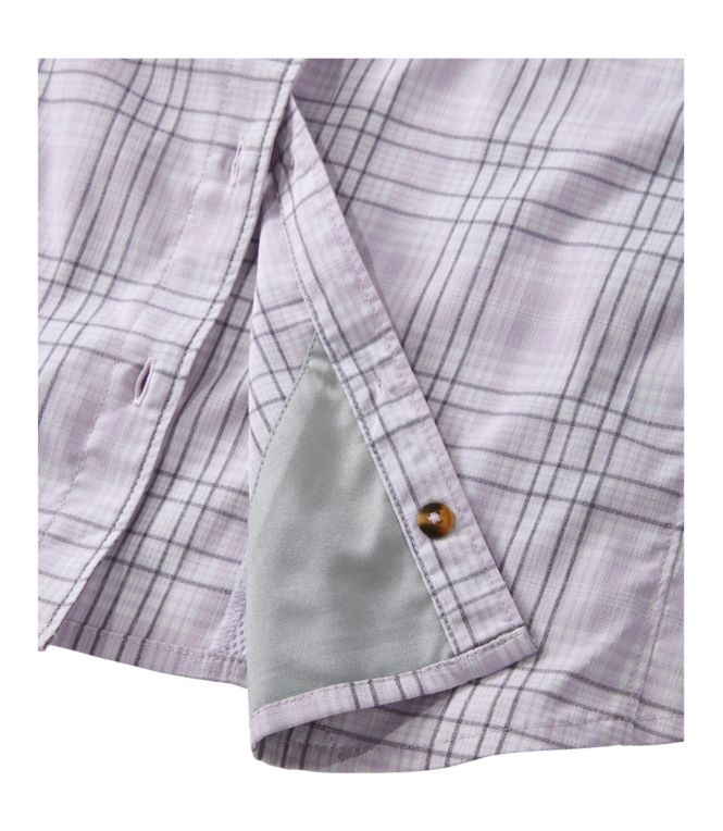 Women's Tropicwear Shirt, Plaid Short-Sleeve