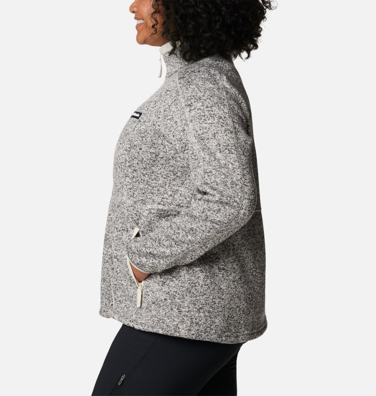 Columbia Women' Sweate Weather Fleec Ful Zi Jacke  Plu Size