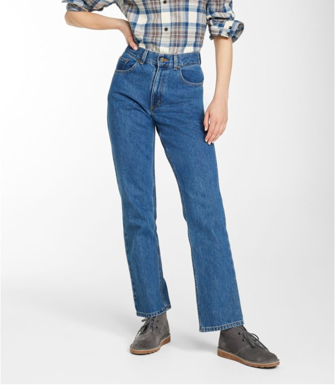 Women's Double L? Jeans, Ultra High-Rise Straight-Leg