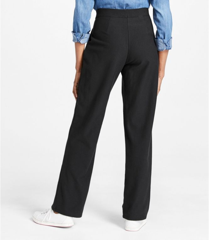 Women's Perfect Fit Pants, Fleece-Backed Straight-Leg