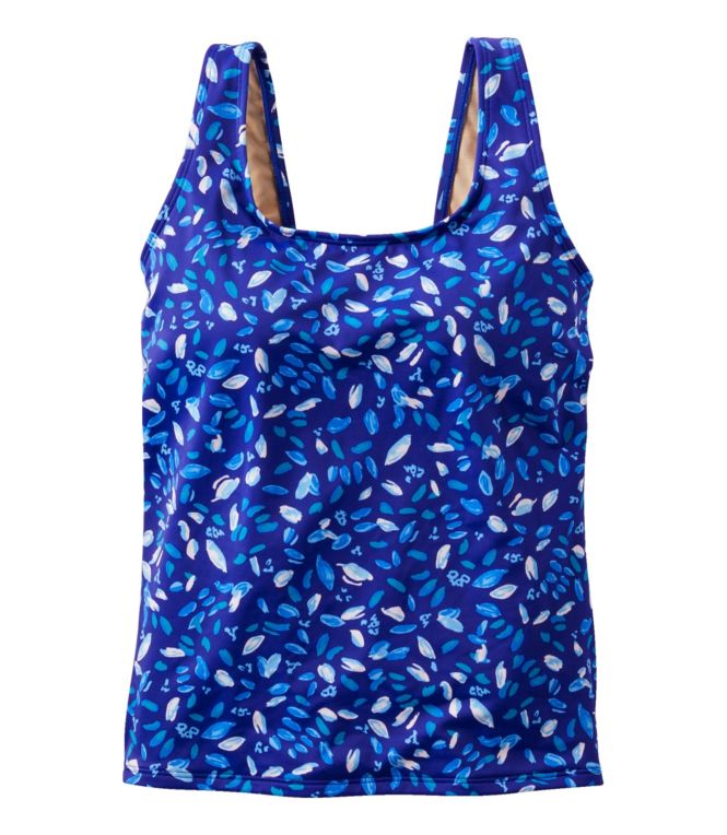 Women's BeanSport Swimwear, Scoopneck Tankini Top, Print