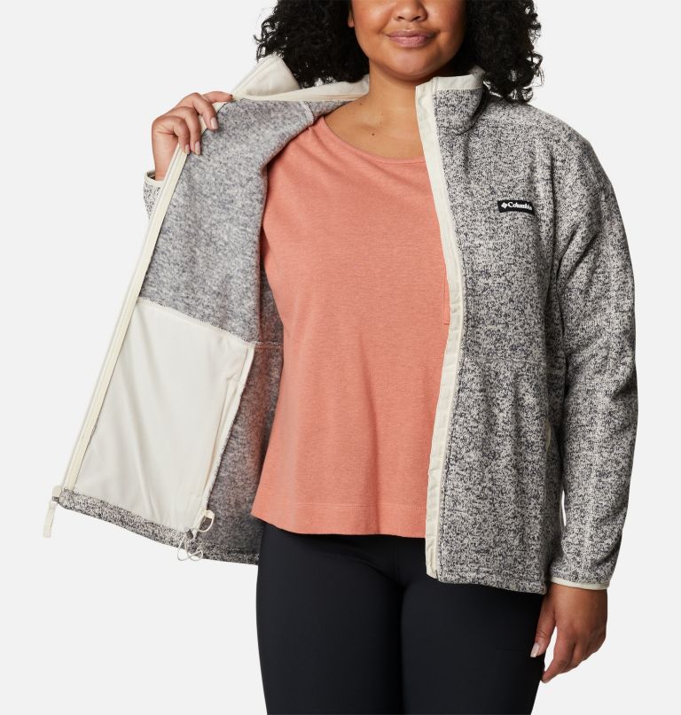 Columbia Women' Sweate Weather Fleec Ful Zi Jacke  Plu Size