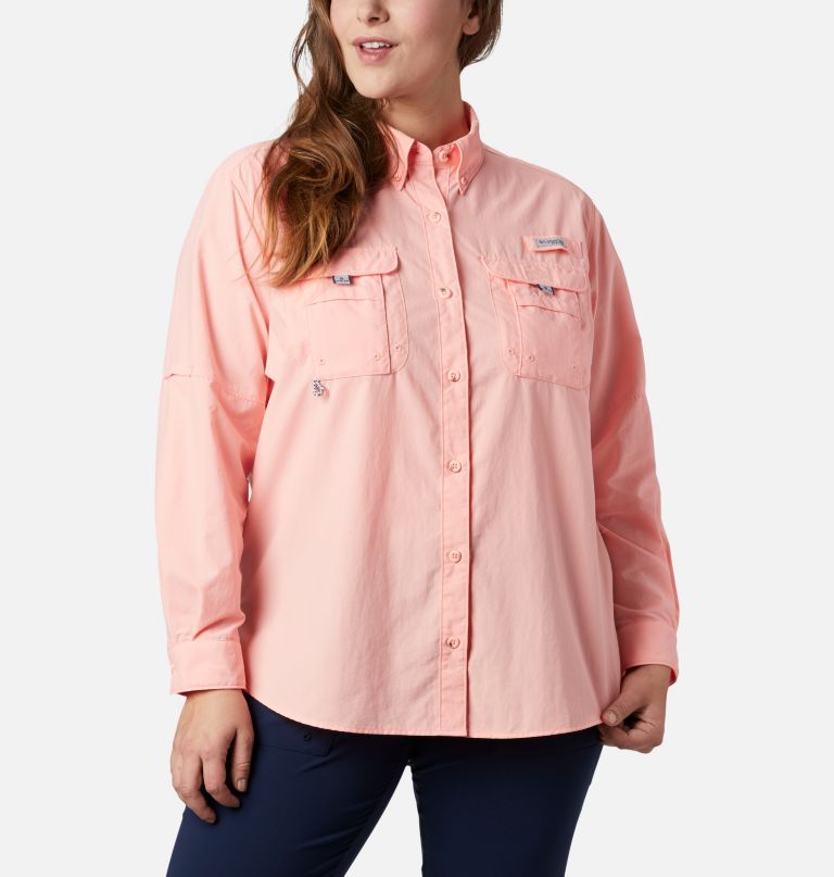 Columbia Women' PF Bahama Lon Sleev  Plu Size