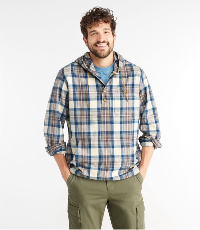 Men's Scotch Plaid Flannel Shirt, Anorak, Traditional Fit