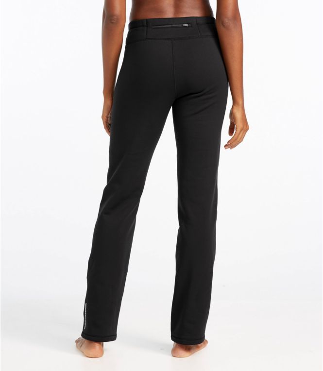 Women's PrimaLoft ThermaStretch Fleece Pants, Mid-Rise Straight-Leg