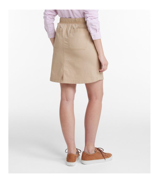 Women's Lakewashed Pull-On Skirt, Mid-Rise