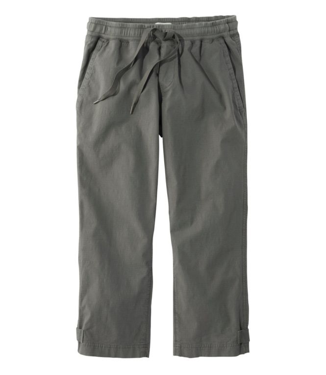 Women's Stretch Ripstop Pull-On Capri Pants, Slim-Leg