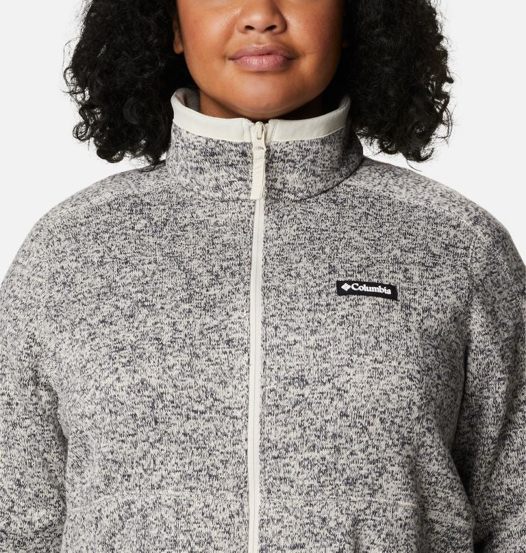 Columbia Women' Sweate Weather Fleec Ful Zi Jacke  Plu Size