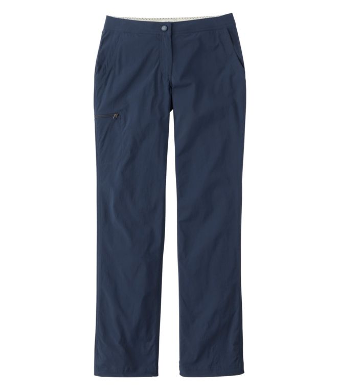 Women's Water-Repellent Comfort Trail Pants, Mid-Rise Straight-Leg
