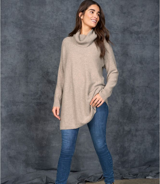 Women's Respun Cashmere Turtleneck Sweater