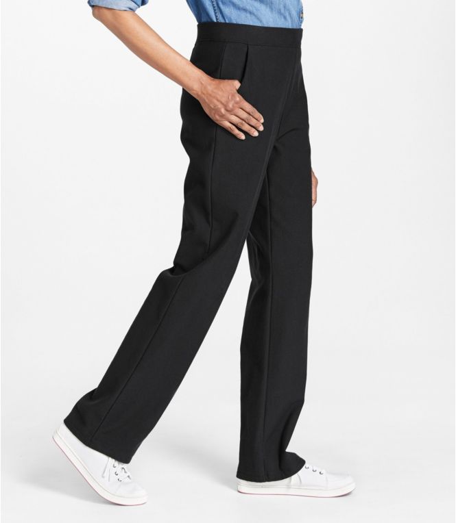 Women's Perfect Fit Pants, Fleece-Backed Straight-Leg
