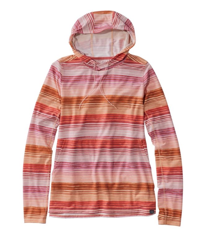 Women's Everyday SunSmart? Hooded Pullover, Long-Sleeve Stripe
