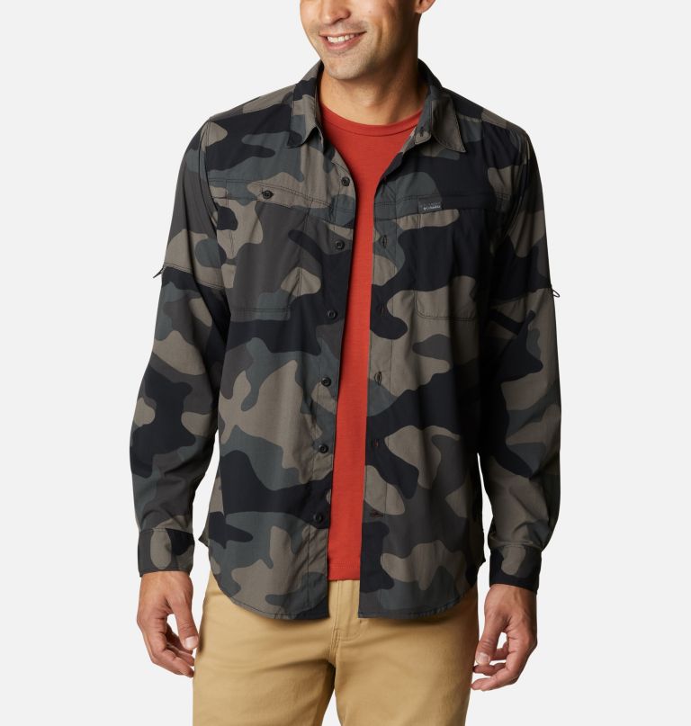 Columbia Men' Newto Ridge Printe Lon Sleev Shirt