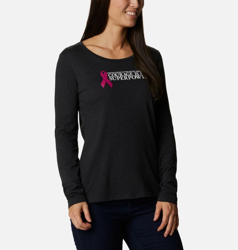Columbia Women' Teste Toug I Pink Lon Sleev T-Shirt