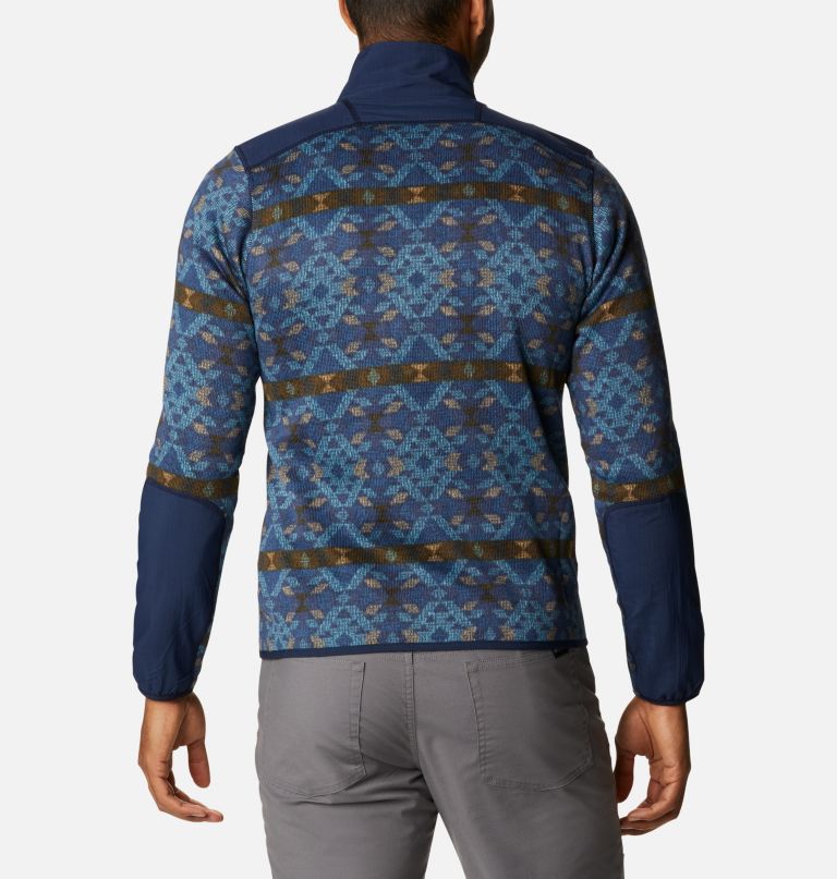 Columbia Men' Sweate Weather Fleec Printe Hal Zi Pullover
