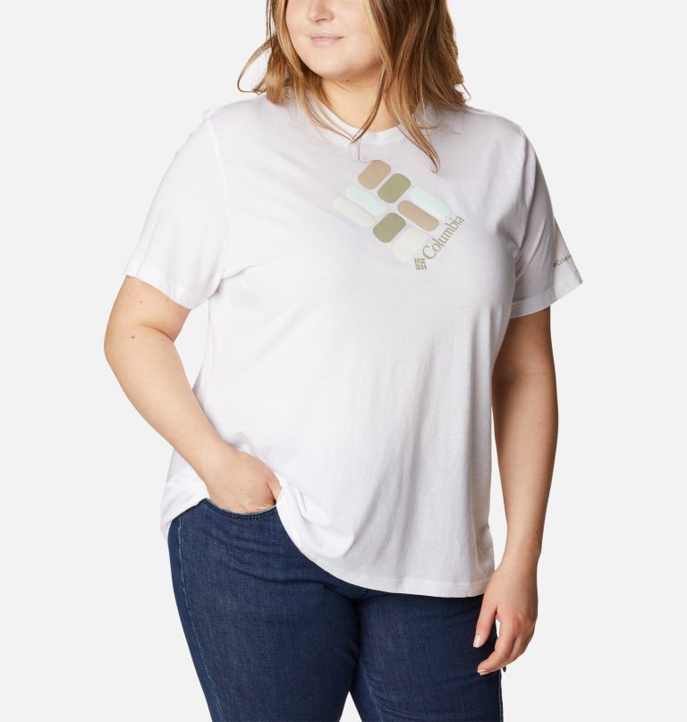 Columbia Women' Bluebir Day Relaxe Cre Nec To Shir  Plu Size