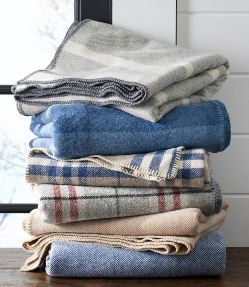 Washable Wool Blanket, Stripe