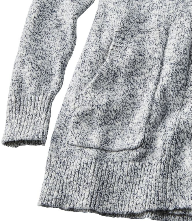 Women's Cotton Ragg Sweater, Open Cardigan