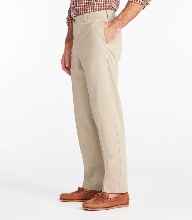 Men's Wrinkle-Free Double L? Chinos, Classic Fit, Plain Front