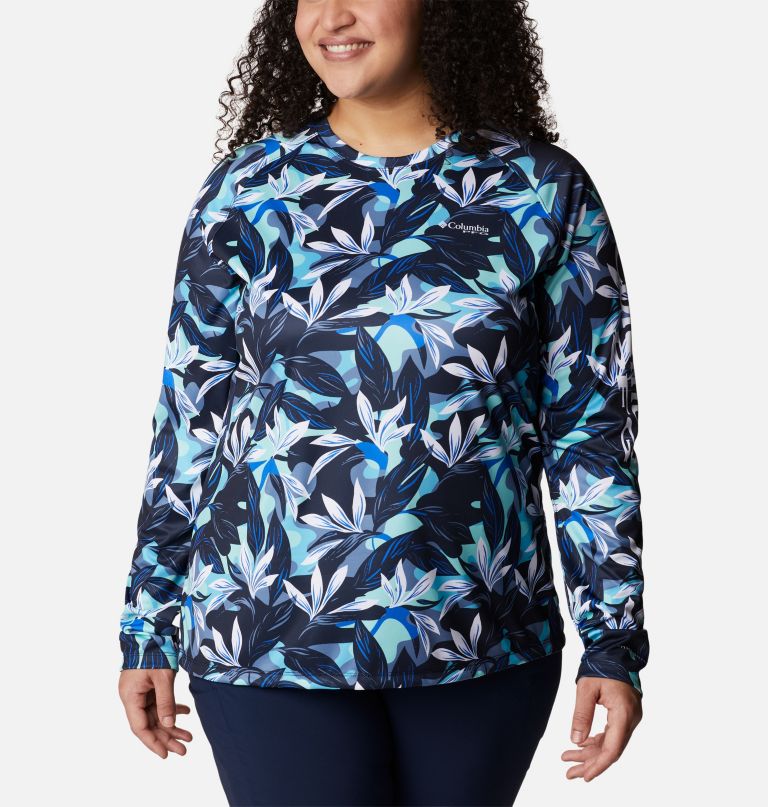 Columbia Women' PF Supe Tida Tee I Lon Sleev Shir  Plu Size