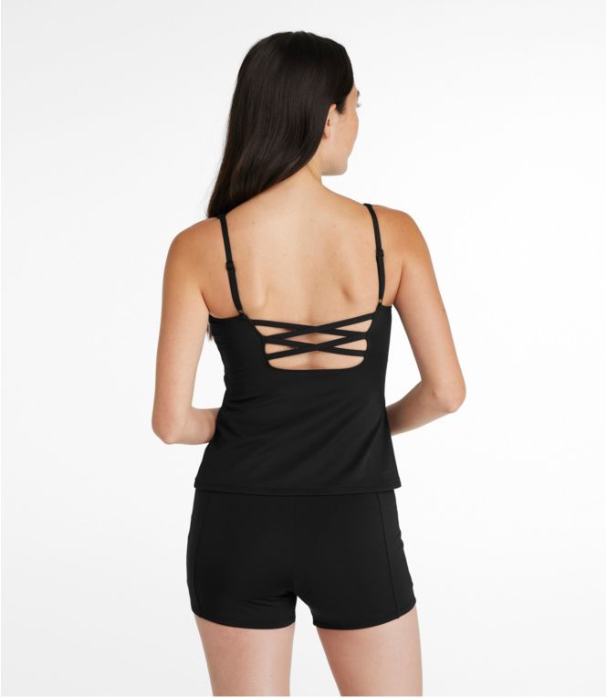 Women's New Currents Swimwear, Squareneck Tankini Top