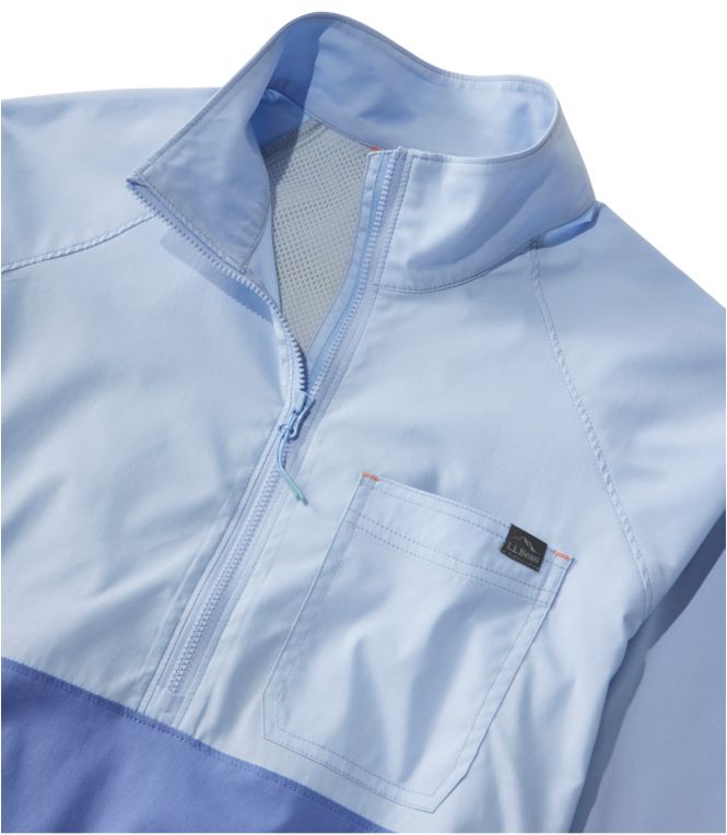Women's Everyday SunSmart? Woven Shirt, Quarter-Zip Pullover Colorblock
