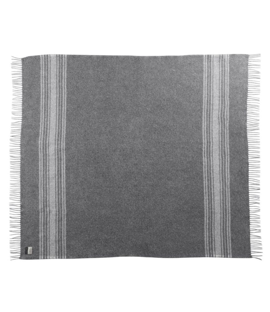 Washable Wool Throw, Striped