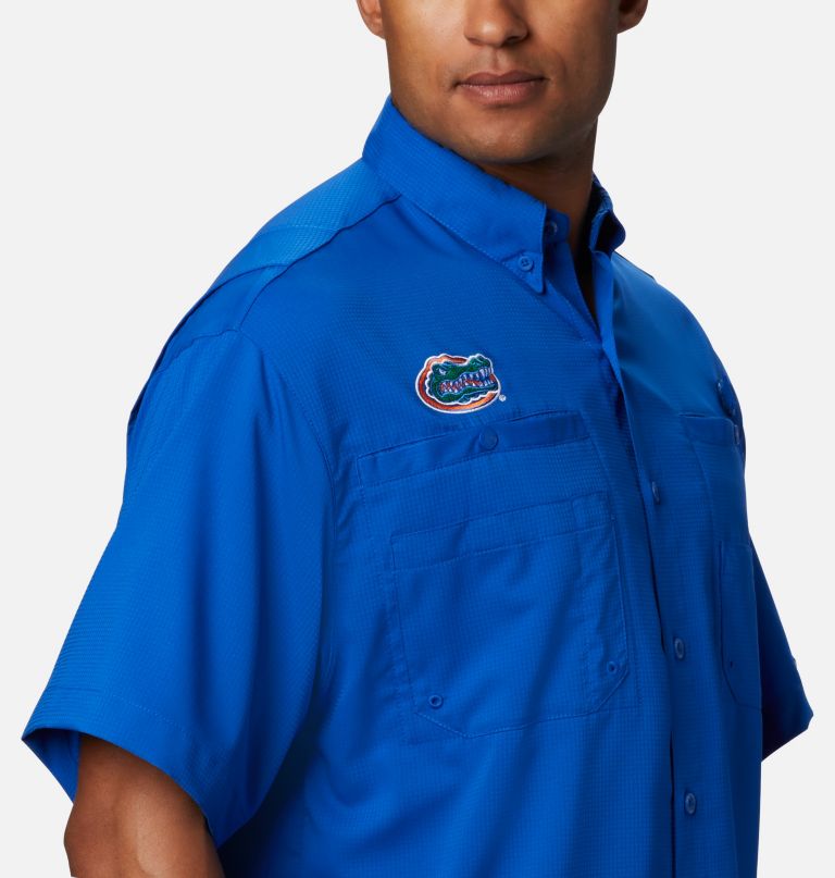Columbia Men' Collegiat PF Tamiami Shor Sleev Shir  Florida