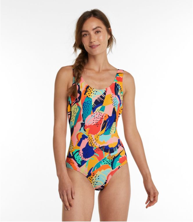 Women's BeanSport Swimwear, Scoopneck Tanksuit, Print